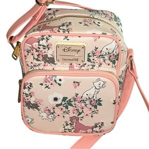 Loungefly Disney The Aristocats Floral Crossbody Bag BoxLunch Exclusive Like New